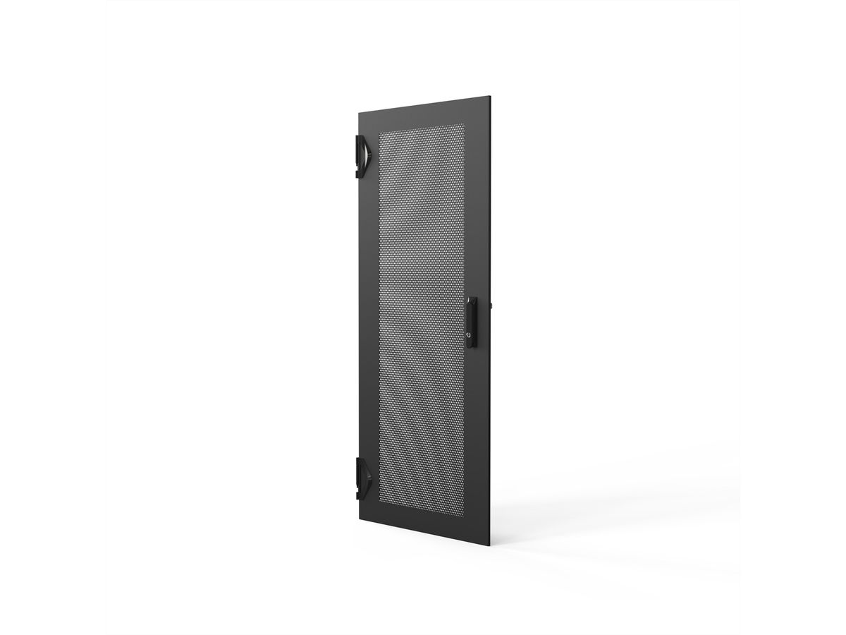 SCHROFF Porte 1600H 600L perforée IP20 fermeture 3 points RAL7021