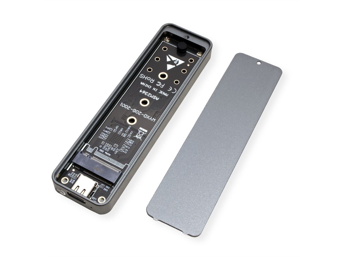 VALUE Boîtier externe SSD, M.2, NVMe - USB 3.2 Gen 2x2 type C