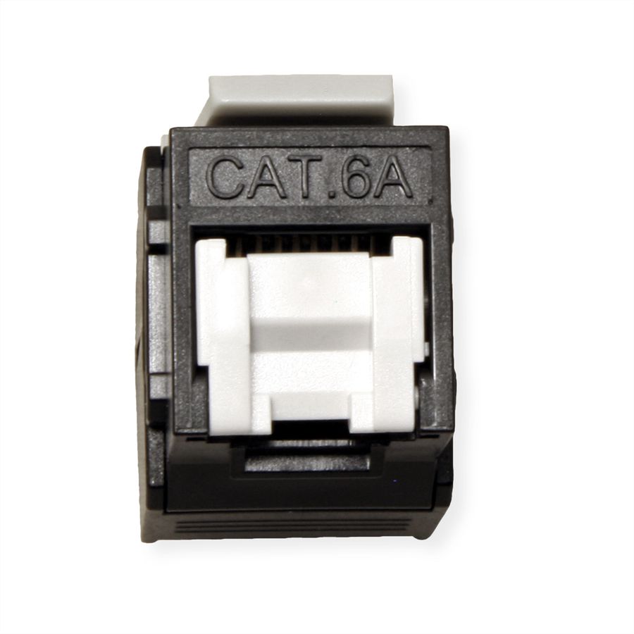 ROLINE Keystone Cat.6A (Classe EA), RJ-45, non-blindé, sans outil, noir