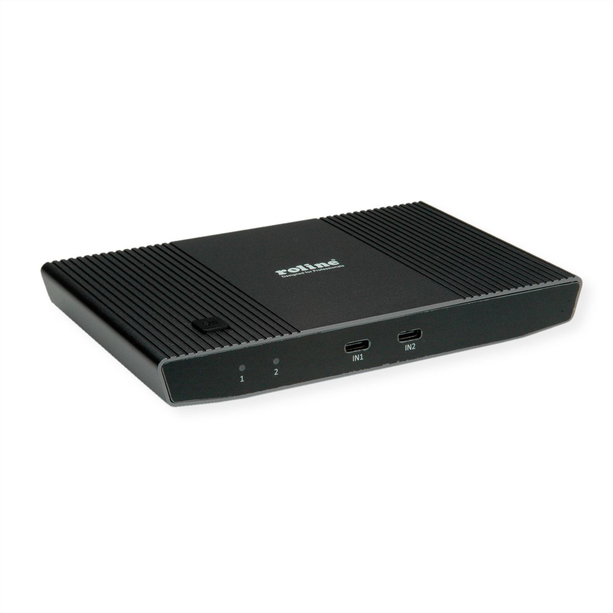ROLINE Switch KVM, 2 PCs, HDMI 4K, USB
