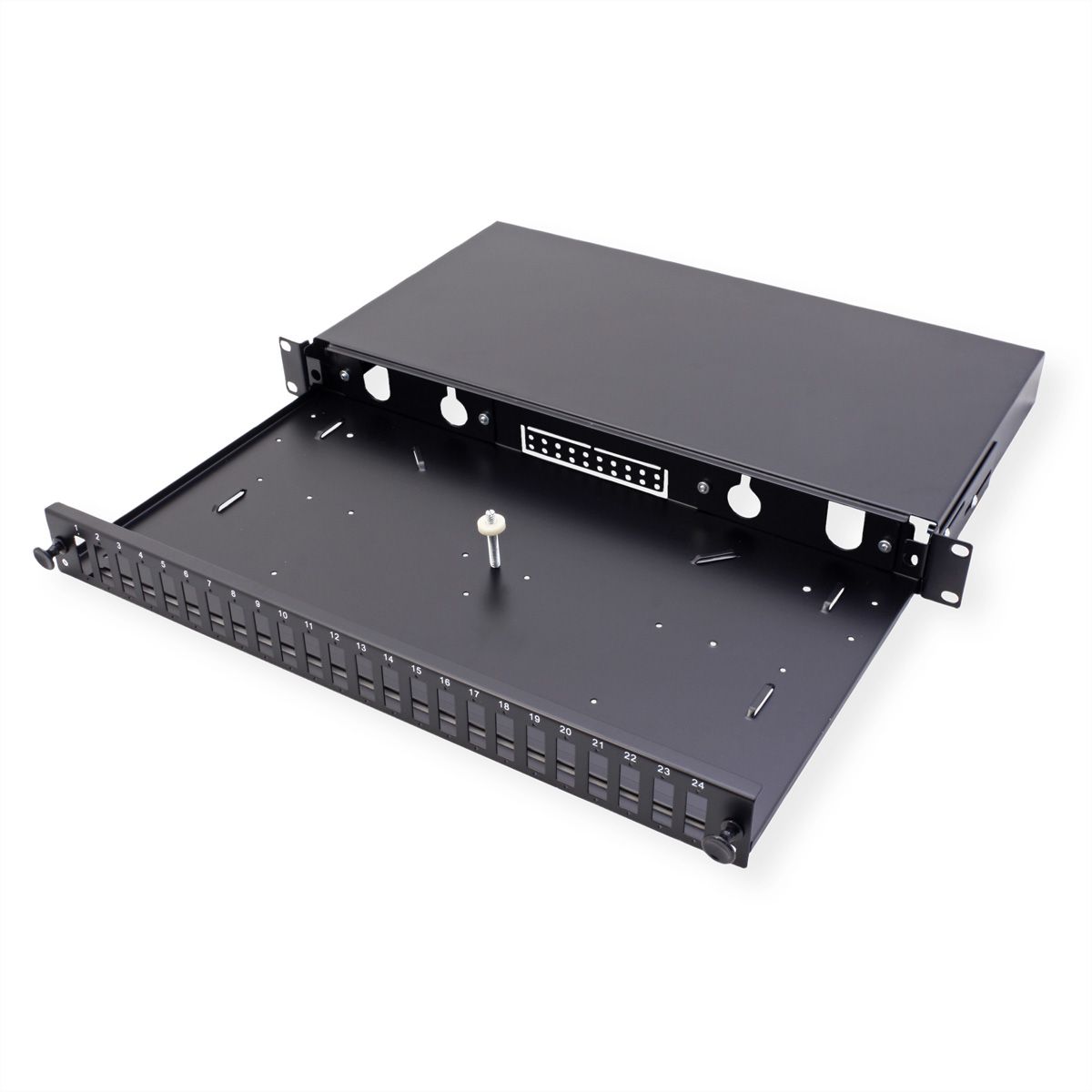 VALUE Panneau de brassage vide 1 UH, amovible, 24x SC-DX/LC quadruple