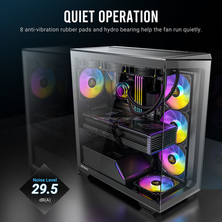 ANTEC P12R PWM ARGB REVERSE Ventilateur de boîtier PC, noir