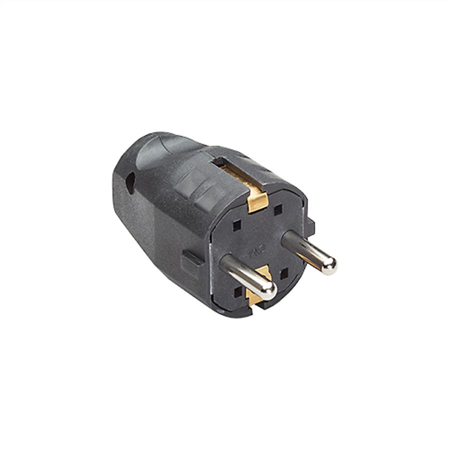 BACHMANN Connecteur à monter noir, noir