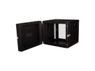 ROLINE 19" Boîtier mural Pro 9U, 600x600 LxP pivotant en 2 parties noir