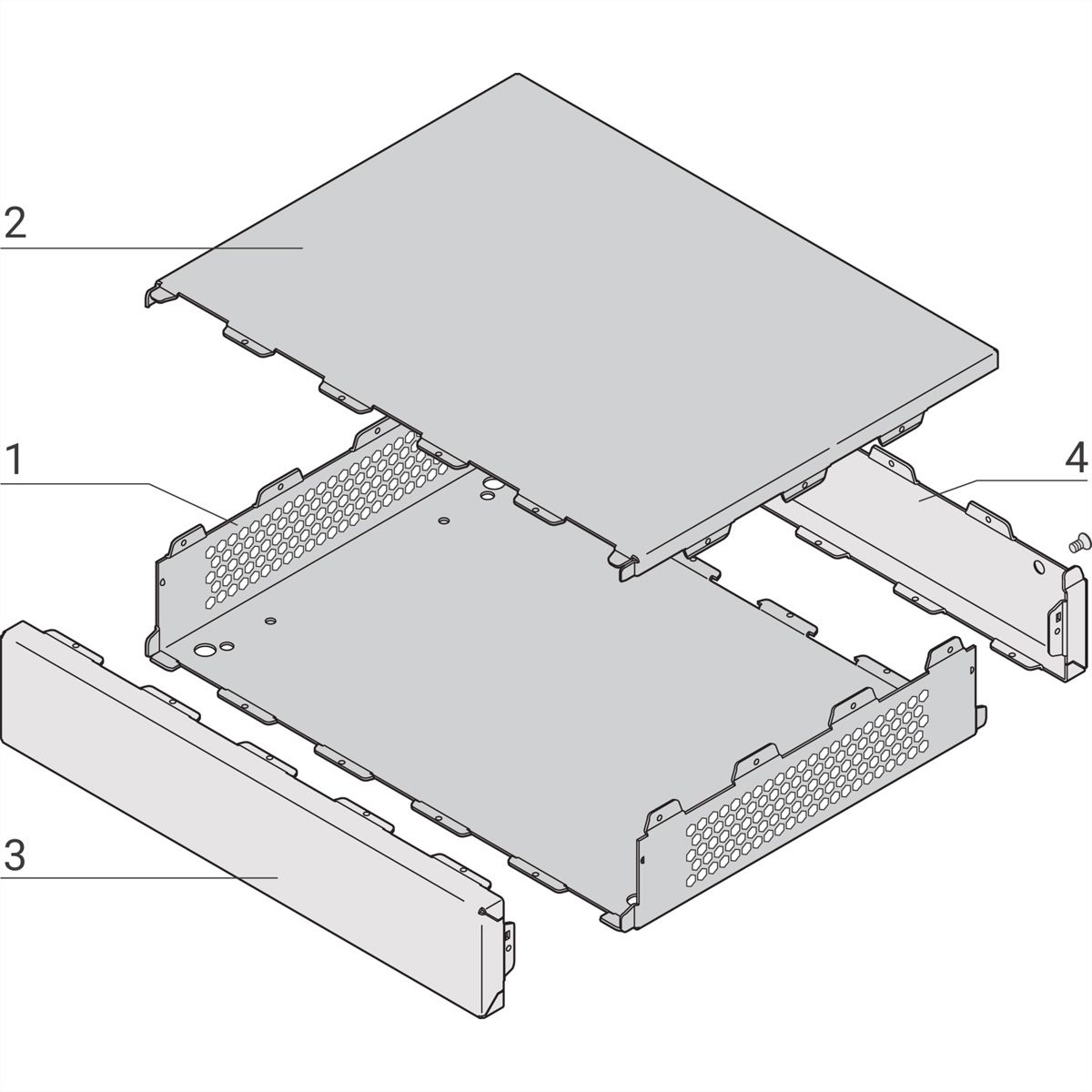 Mallette de bureau Interscale SCHROFF, perforée, 133 mm, 310 mm, 221 mm
