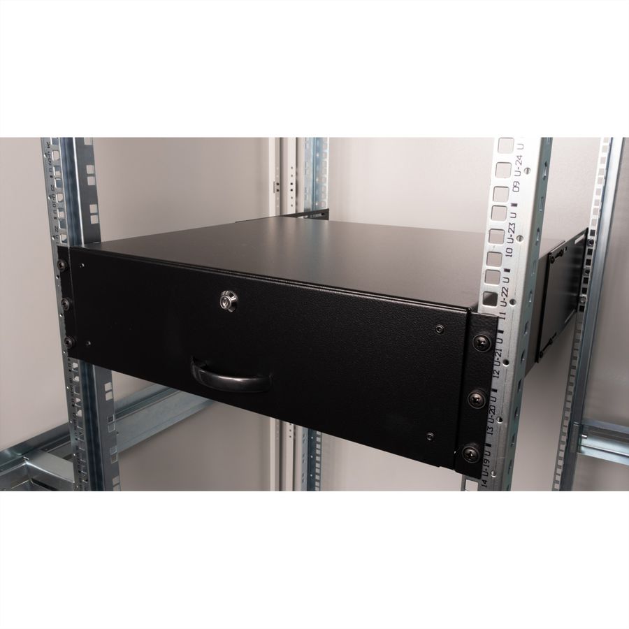 ROLINE 19" Tiroir pour clavier 3U, 400P verrouillable noir