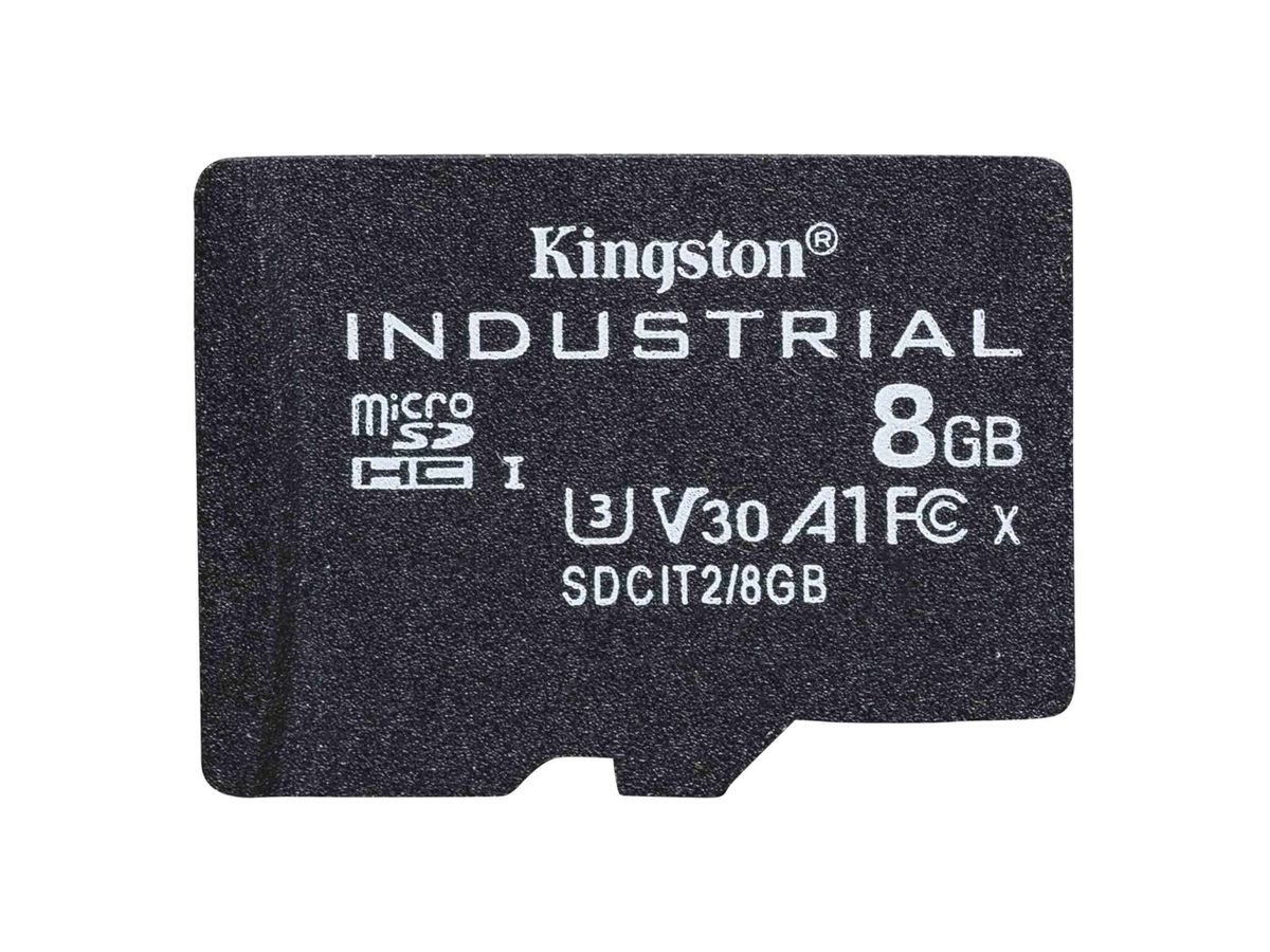 Kingston Technology Industrial 8 Go MicroSDHC UHS-I Classe 10