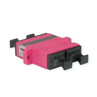 TELEGÄRTNER  Coupleur SC Duplex, Multimode, Manchon en céramique, boîtier en plastique, violet
