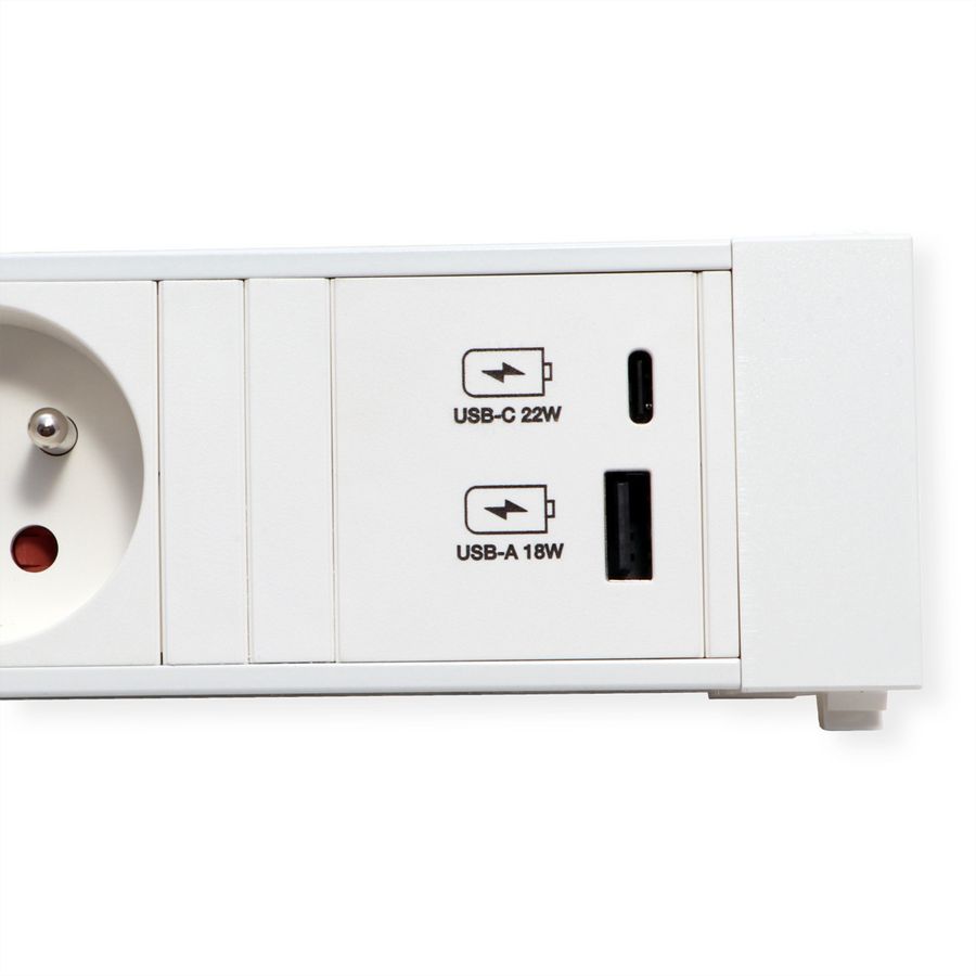 BACHMANN POWER FRAME 2xUTE 1xUSB A/C 22W 0,2m GST18