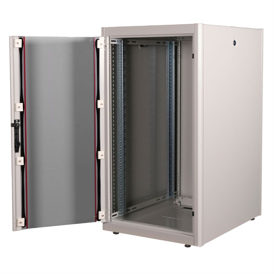 ROLINE 19" Baie réseau Basic 22U, 600x800 LxP Porte verre gris