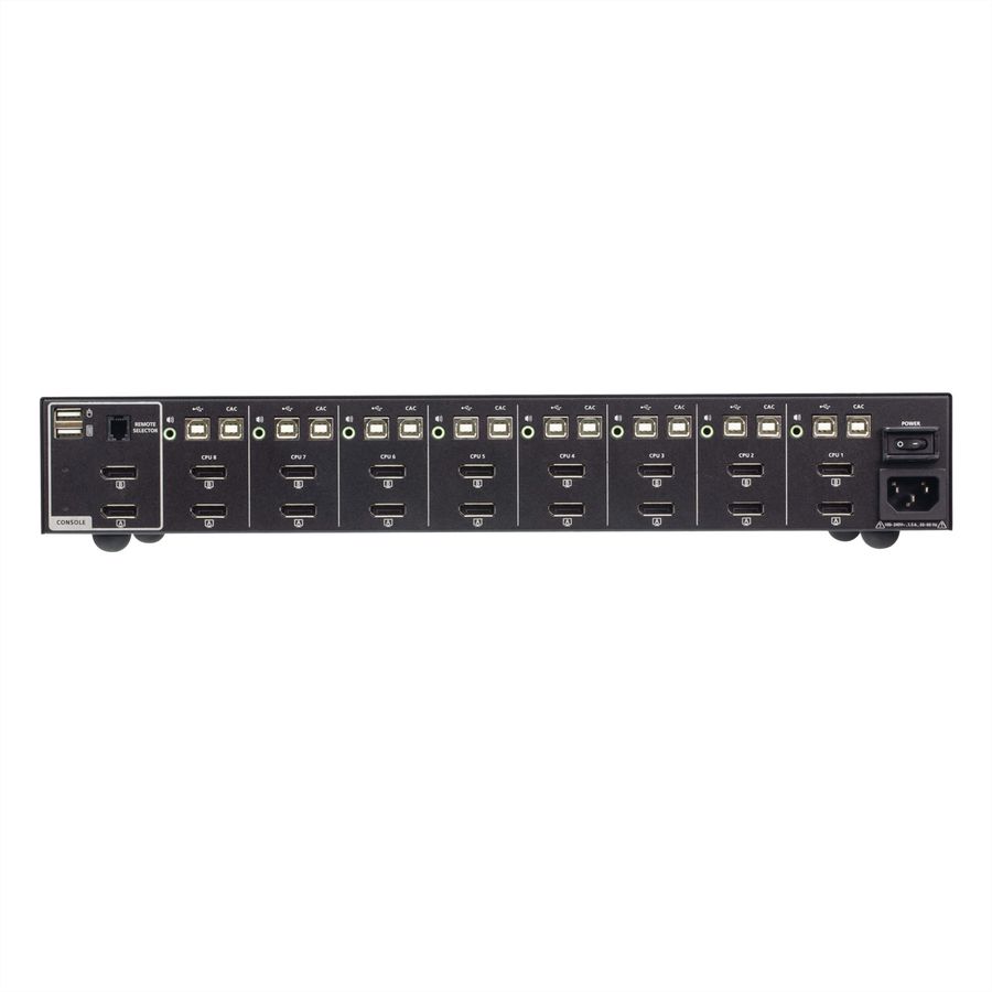 ATEN CS1148DP4C Commutateur KVM sécurisé à double écran DisplayPort 8 ports USB avec Card Reader
