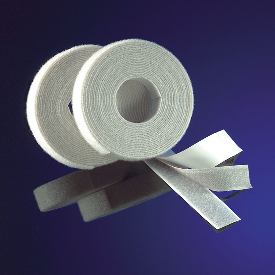 VELCRO® Ruban à laine L: 25m/l:20mm, blanc