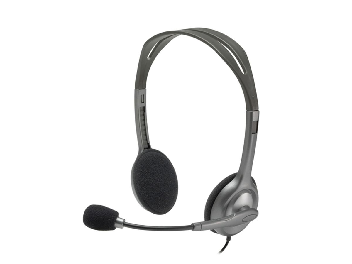 Logitech H111 Casque Avec fil Arceau Bureau/Centre d'appels Gris