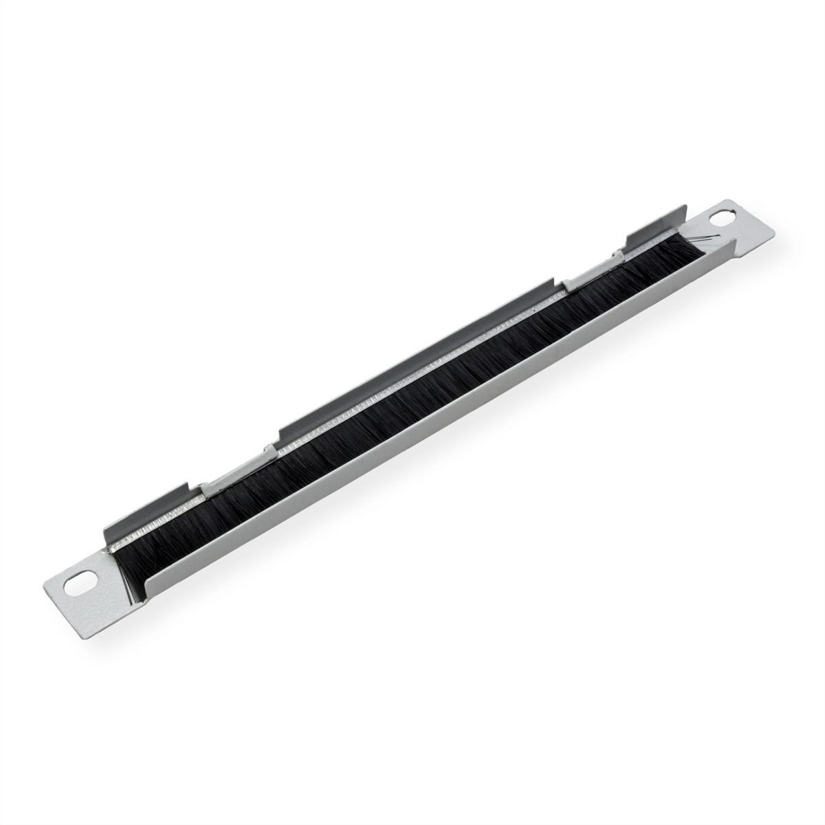 ROLINE 10" Passe-câbles, Avec brosse 0,5U gris