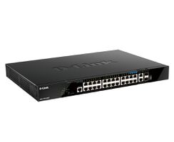 D-Link DGS-1520-28MP/E commutateur réseau Géré L3 Gigabit Ethernet (10/100/1000) Connexion Ethernet, supportant l'alimentation via ce port (PoE) 1U Noir