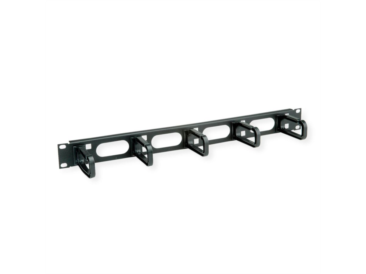 CONTEG Passe-câbles 19", 1 UH avec 5 étriers 40 x 80 mm