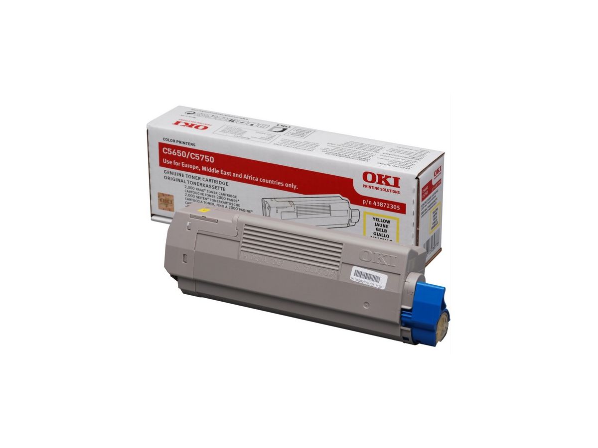 OKI 43872305 Cartouche de toner Original Jaune 1 pièce(s)
