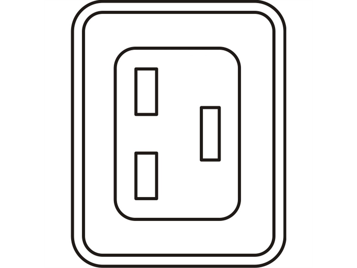 Bâti de prises SCHROFF, IEC C19, 32 A, Fiche IEC 60309, 12x IEC C19, Fusible 2x16 A
