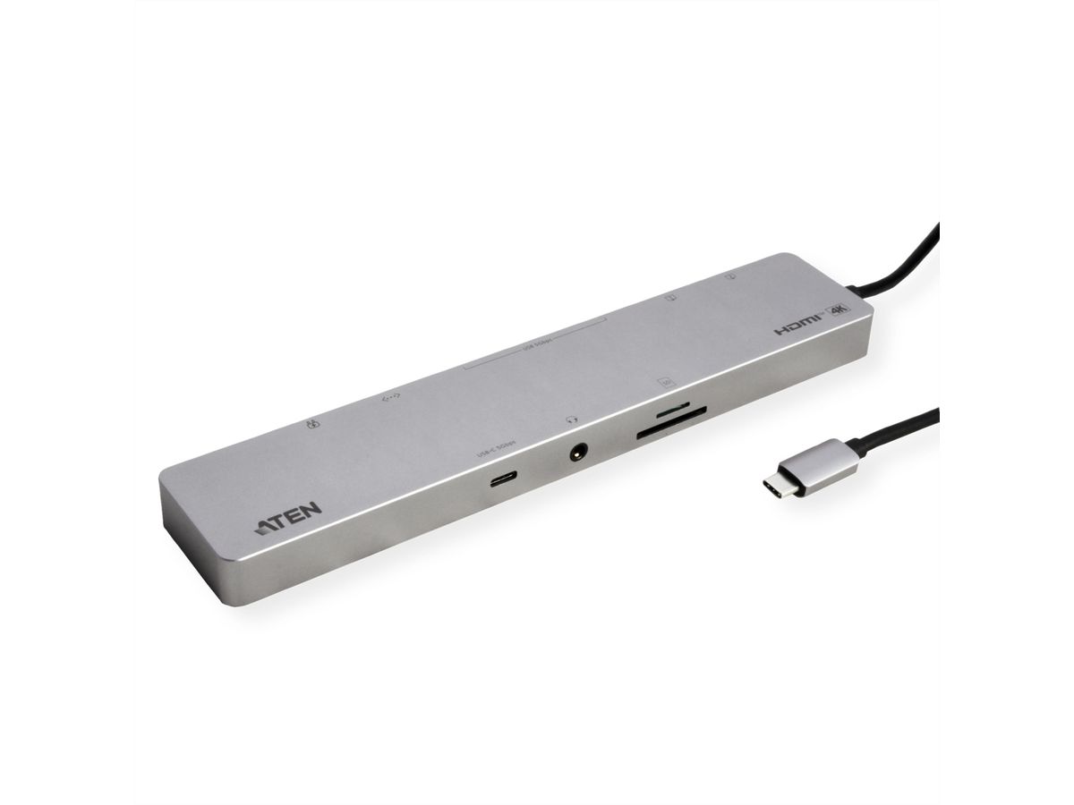 ATEN UH3240 Station d'accueil multiport USB-C 11-en-1, avec passage d'alimentation