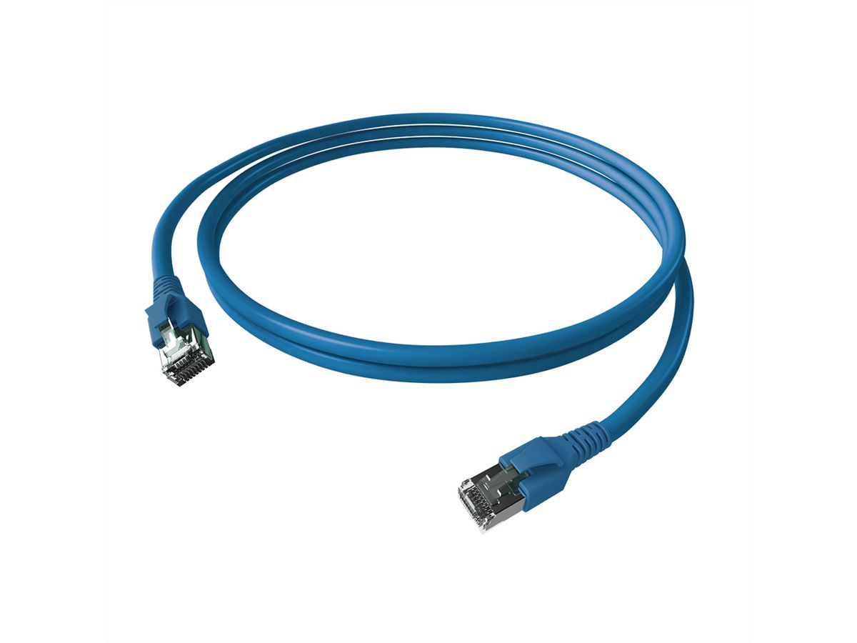 EasyLan FlexBoot Cordon Cat.6A, S/FTP, bleu, 3 m