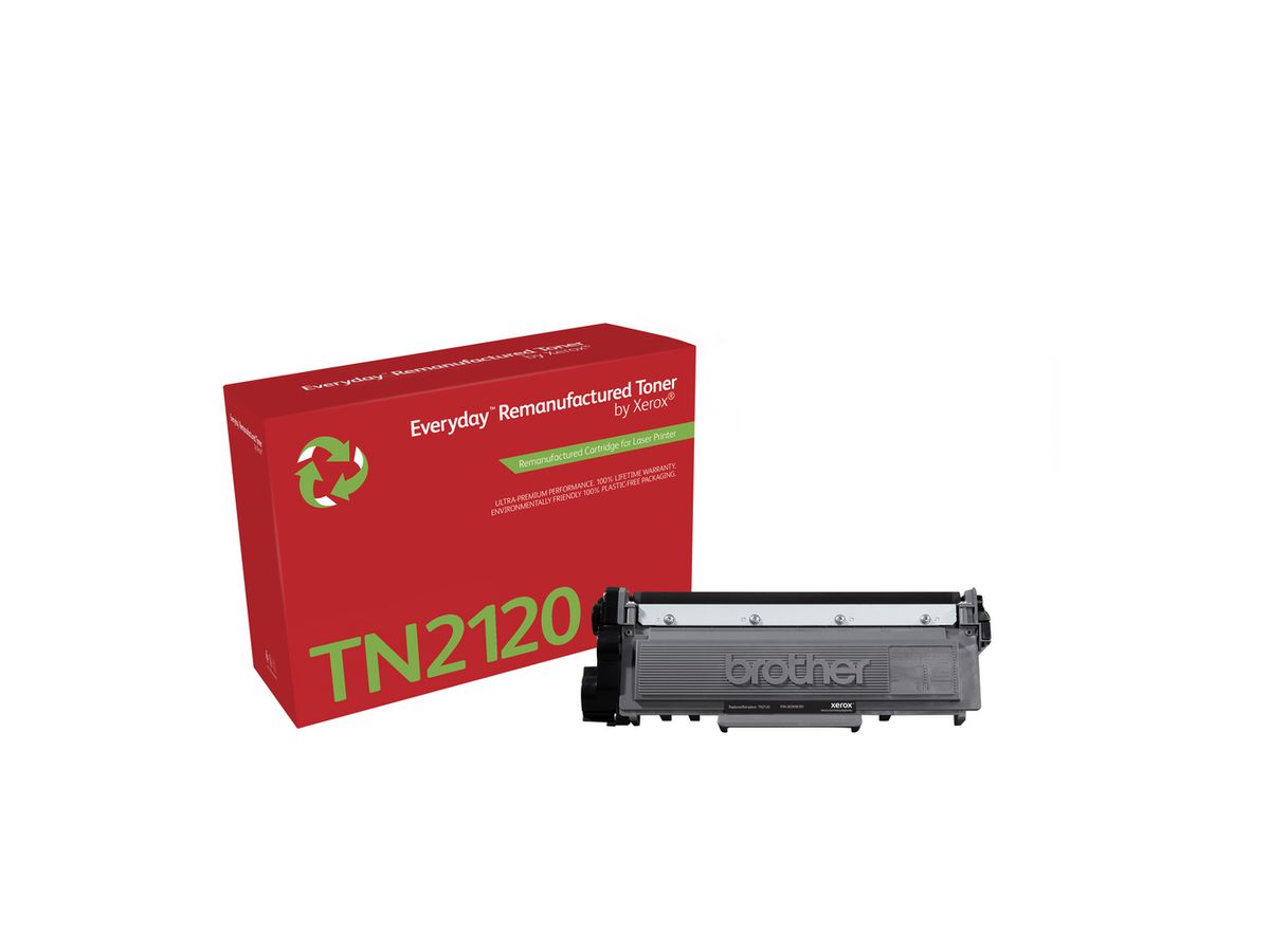 Remanufacturé Everyday Toner Noir de Xerox pour Brother TN2120, Haute capacité