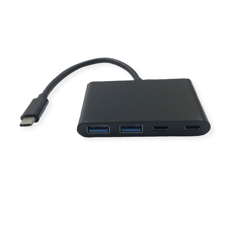 VALUE Hub USB 3.2 Gen 2, 4 ports (2x A+ 2x C), prise type C