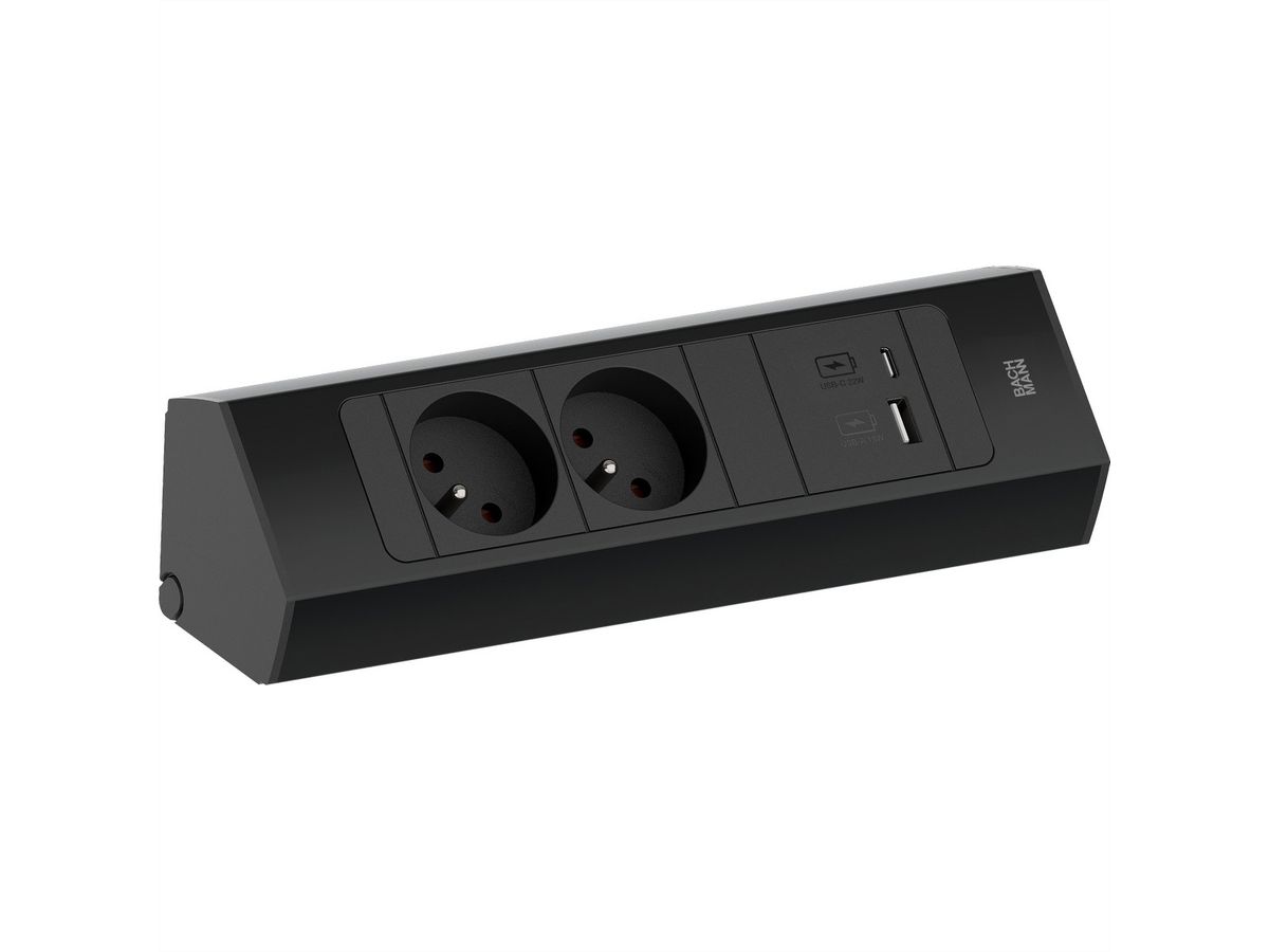 BACHMANN CASIA 2 2xUTE 1xUSB A/C 22W 2,0m AEH SW