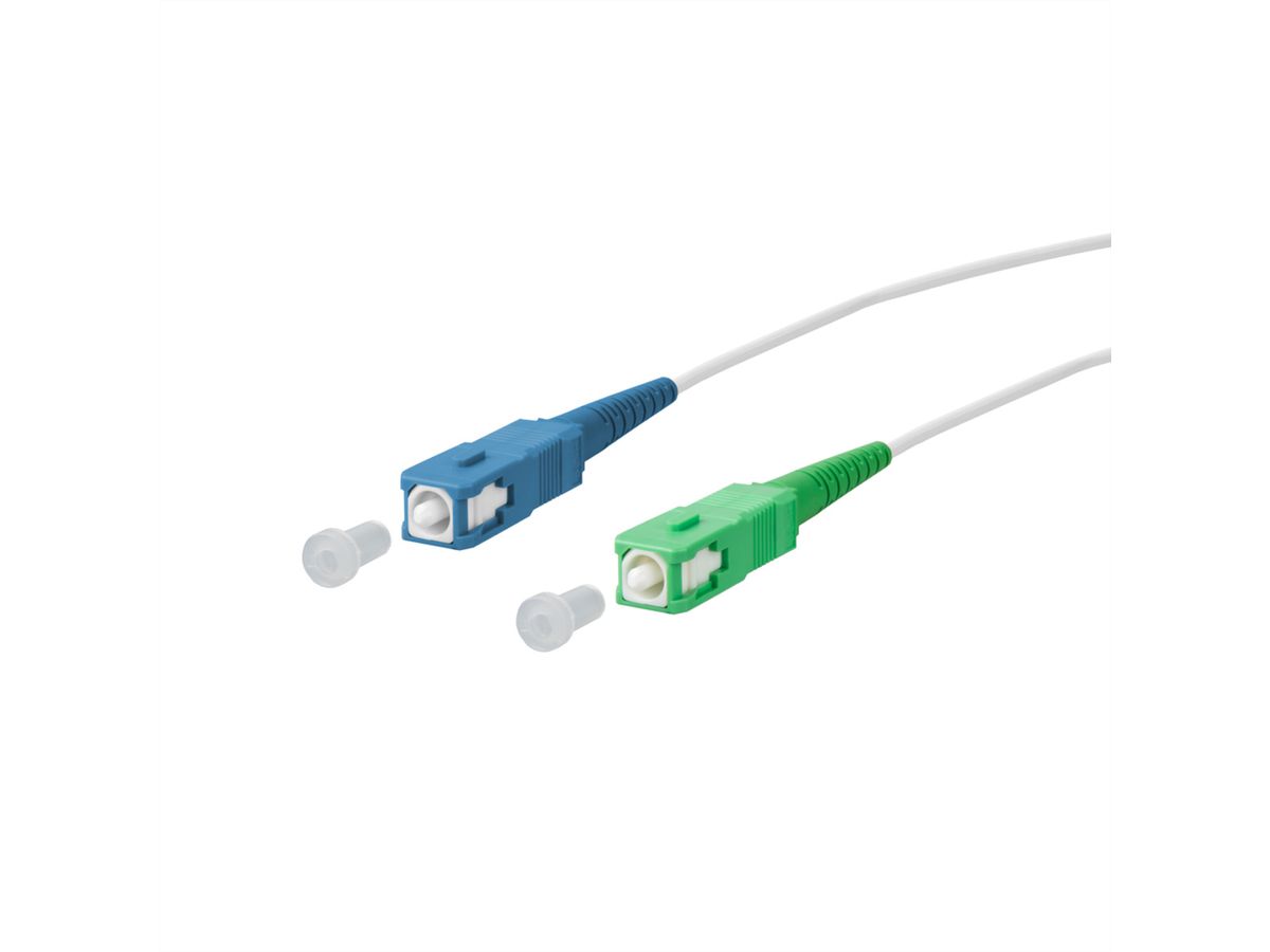 METZ CONNECT OpDAT cordon de brassage, SC-S/SC-S APC OS2, 3 m