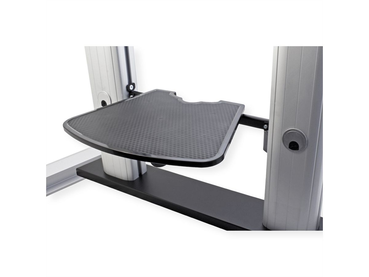 ROLINE Support LCD/TV sur roues, jusqu'à 100kg, argent