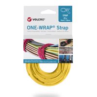 VELCRO® One Wrap® Strap 20mm x 230mm, 25 pièces, jaune