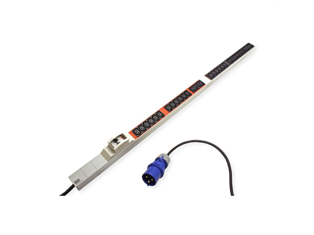BACHMANN IT PDU ALU 1U 20xC13 4xC19 2xLS CEE 32A bleu