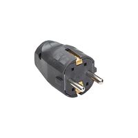 BACHMANN Connecteur à monter noir, noir