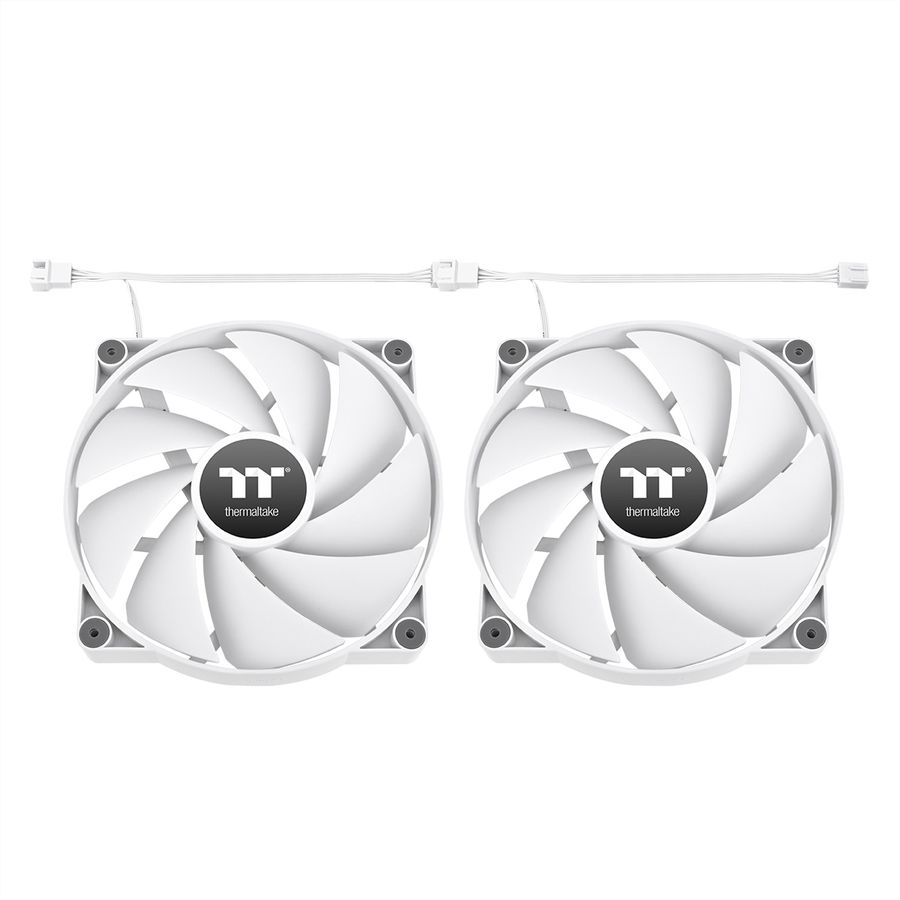 Thermaltake CT200 PWM 200mm Ventilateur de boîtier, blanc