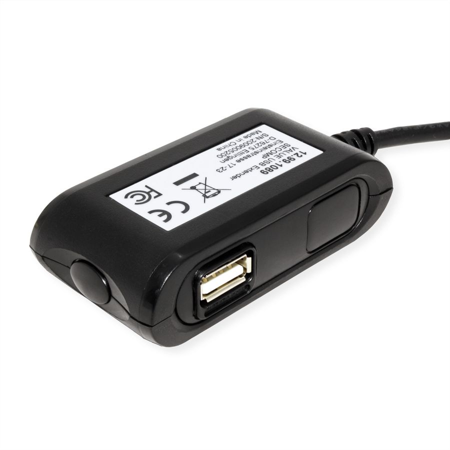 VALUE Prolongateur USB 2.0 2 ports, noir, 5 m