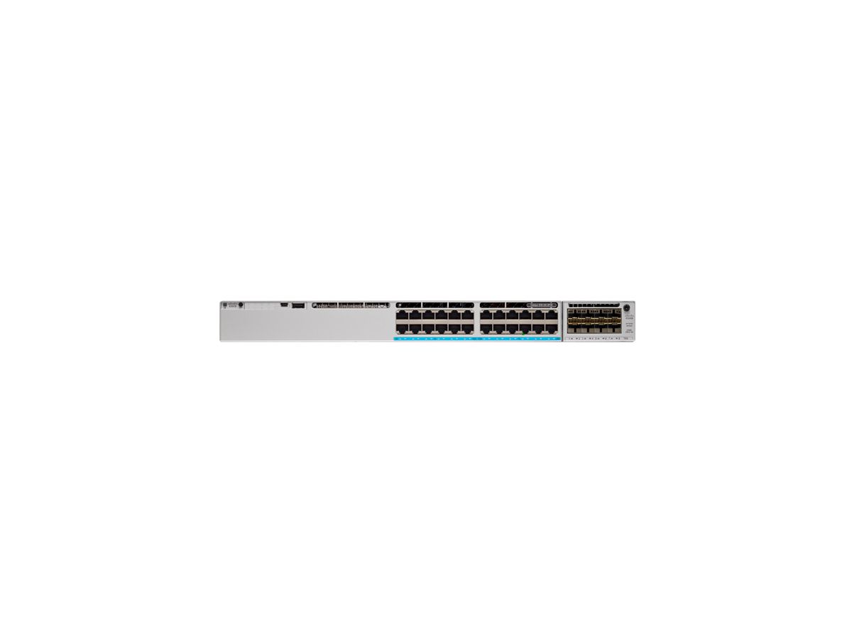 Cisco Catalyst C9300-24P-E commutateur réseau Géré L2/L3 Gigabit Ethernet (10/100/1000) Connexion Ethernet, supportant l'alimentation via ce port (PoE) 1U Gris