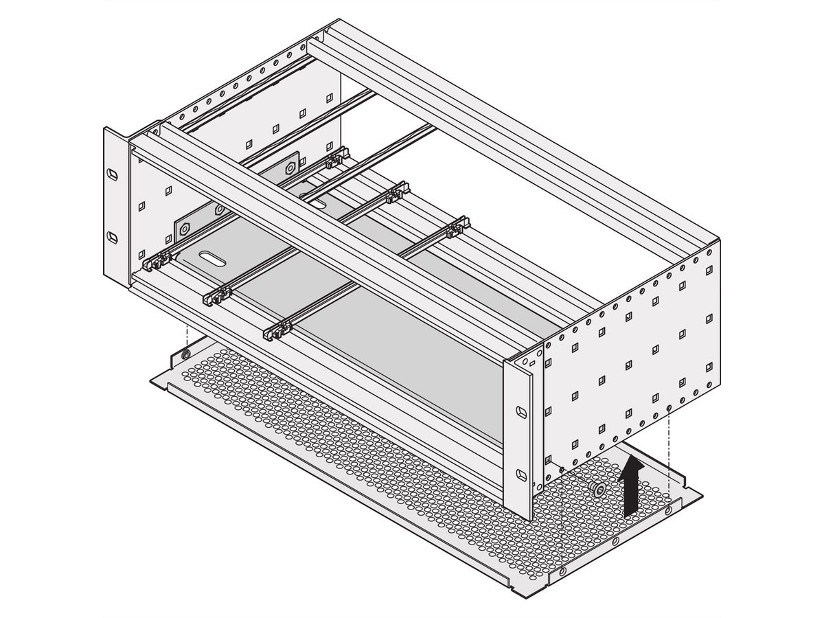 SCHROFF Plaque de montage 84F 460T