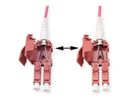 ROLINE Cordon FO 50/125µm OM4, LC/LC, UNIBOOT, violet, 0,5 m