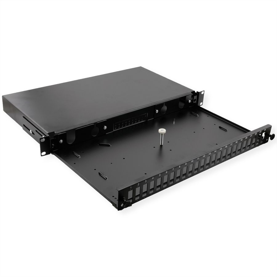 VALUE Panneau de brassage vide 1 UH, amovible, 24x SC-DX/LC quadruple
