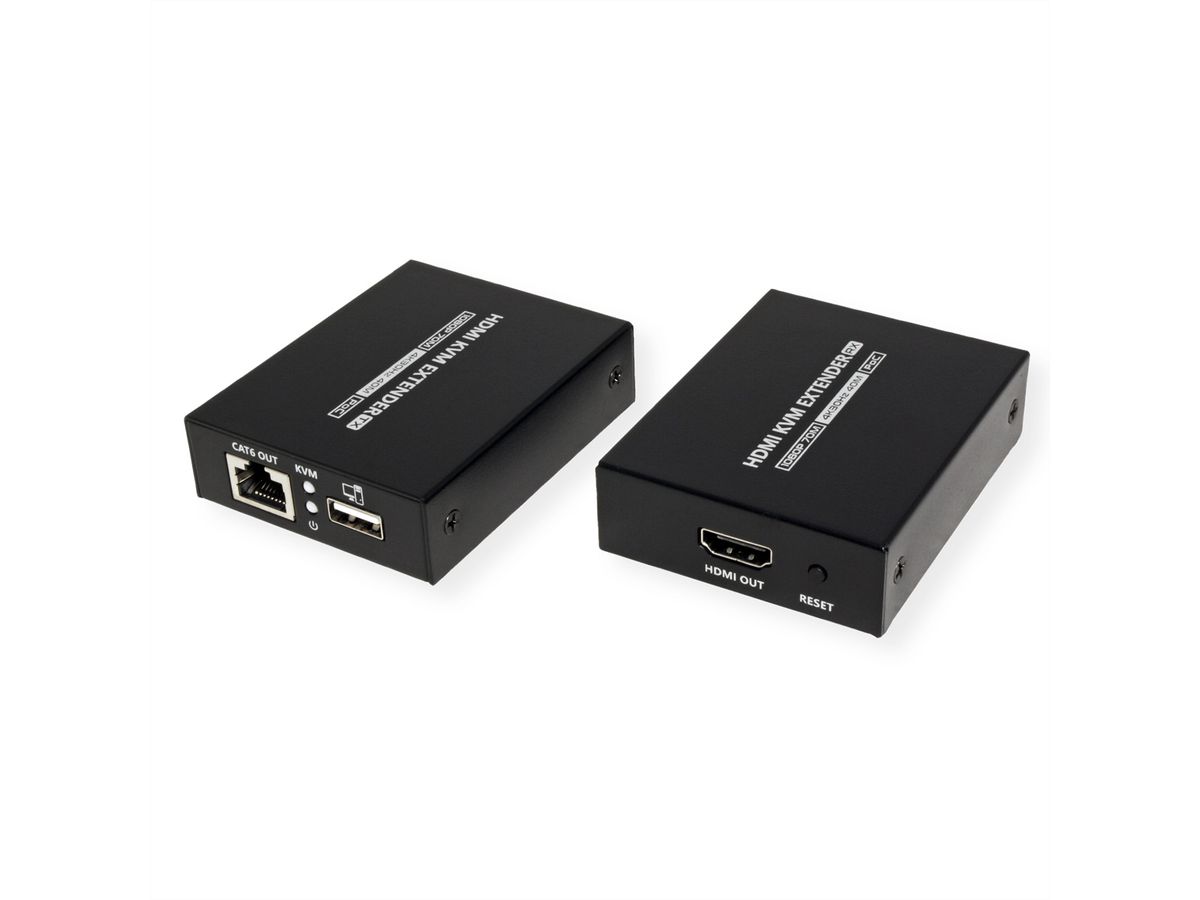 VALUE Prolongateur KVM via Cat.6/6A, HDMI4K30, max. 40m