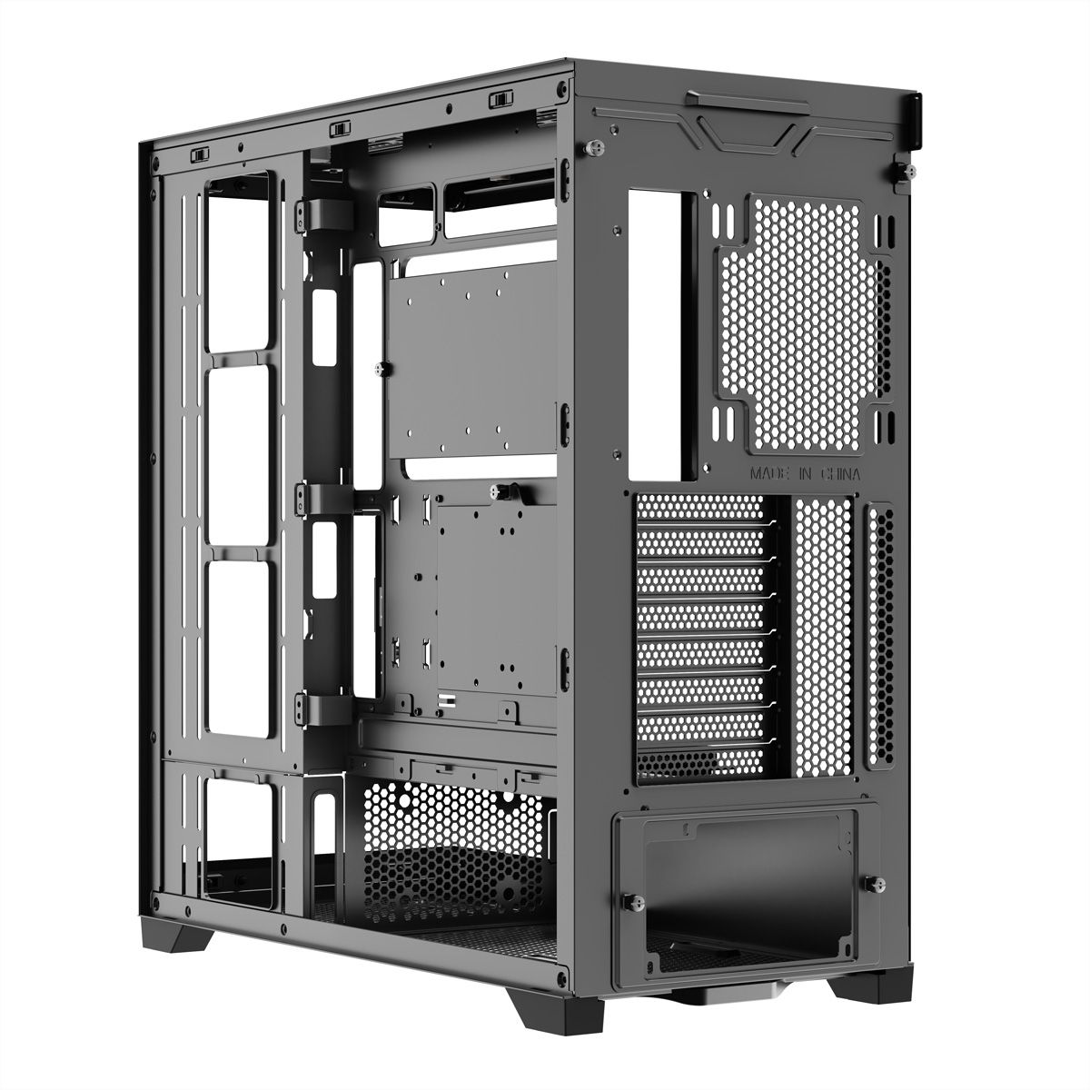 XILENCE Xilent Gleam X818.ARGB Gaming ATX PC noir, Tour RGB ATX Midi