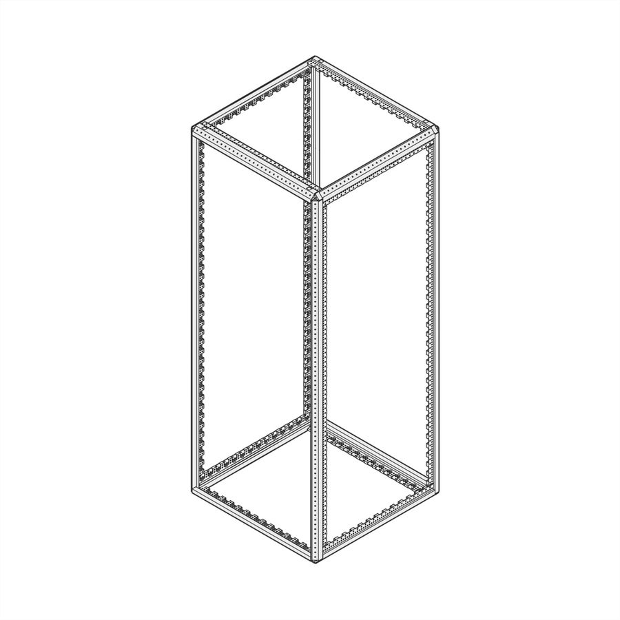 Cadre d'armoire Varistar SCHROFF, Slim-Line, 1800H 600W 800D