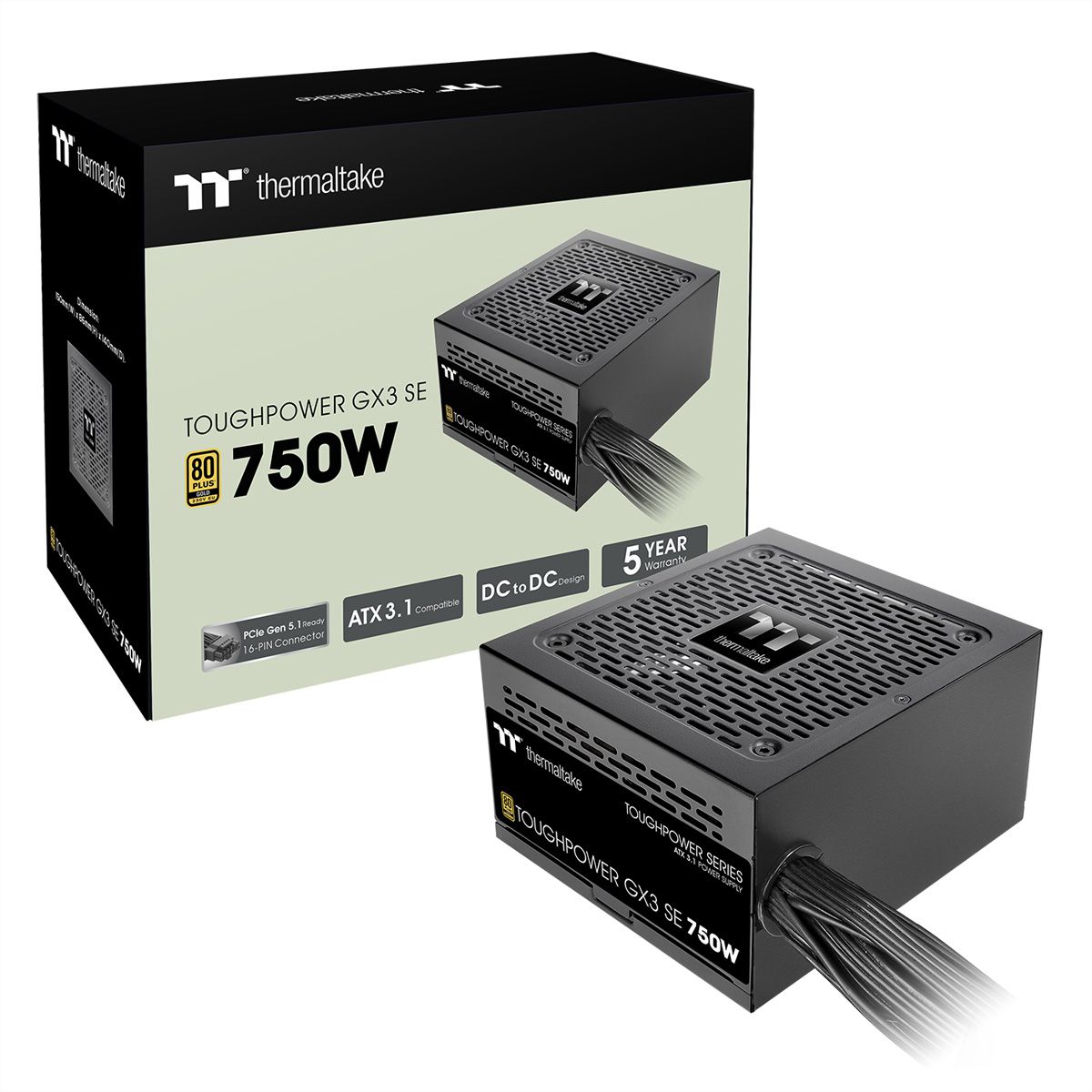 Thermaltake Toughpower GX3 SE 750W, Bloc d'alimentation