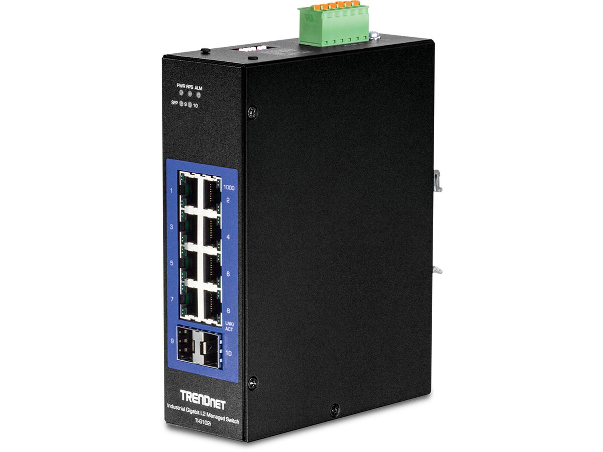 Trendnet TI-G102i Géré L2 Gigabit Ethernet (10/100/1000) Noir