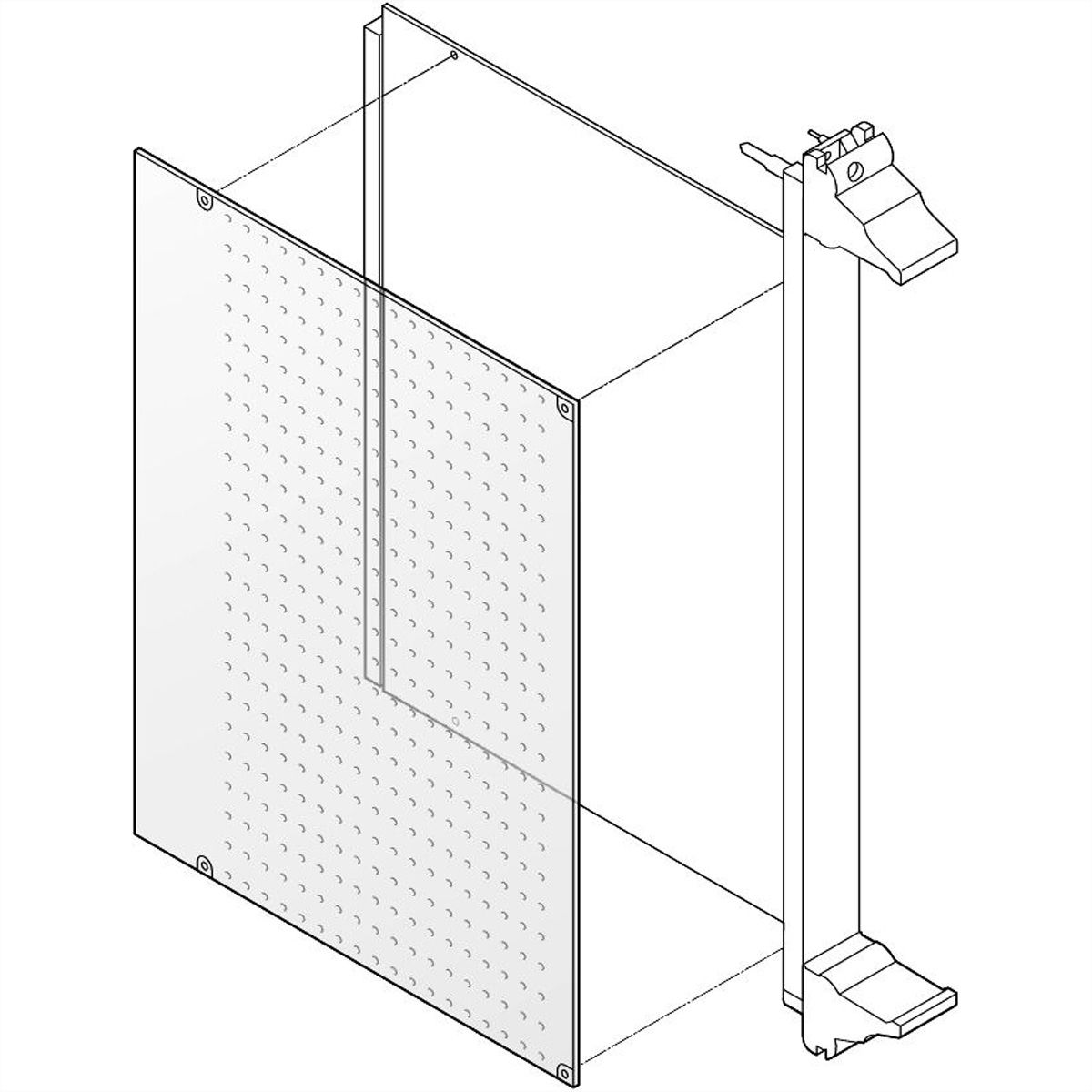 Couvercle latéral à souder pour circuits imprimés SCHROFF, CPCI, 6 U, 233,35 mm x 160 mm, 55°C
