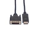 ROLINE Câble DisplayPort DP M - DVI M, noir, 5 m