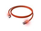 Cordon EasyLan DualBoot® LED Cat.6A (Classe EA) S/FTP, LSOH, rouge, 0,5 m