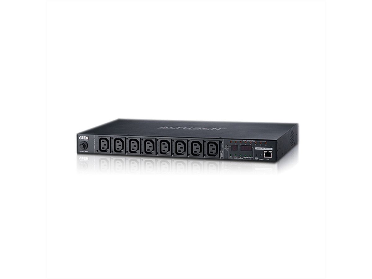 ATEN  PE6208G Multiprise IP, 8 ports, 1UH, 7xC13 + 1xC19, 16A