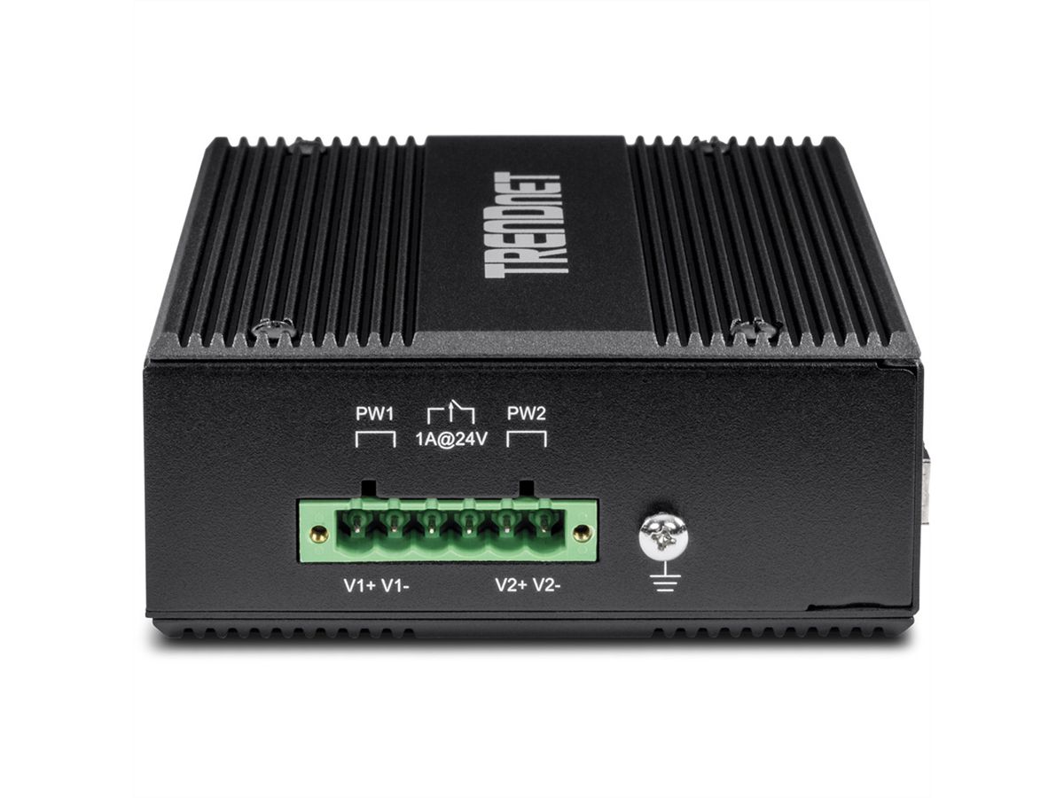 TRENDnet TI-PG62B Switch Rail DIN PoE+ Gigabit industriel à 6 ports