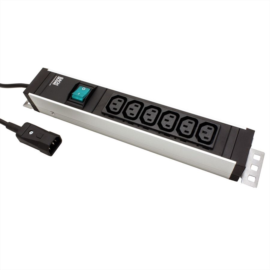BACHMANN Prise multiple 6x prises PC / prise PC IEC320 C13/C14