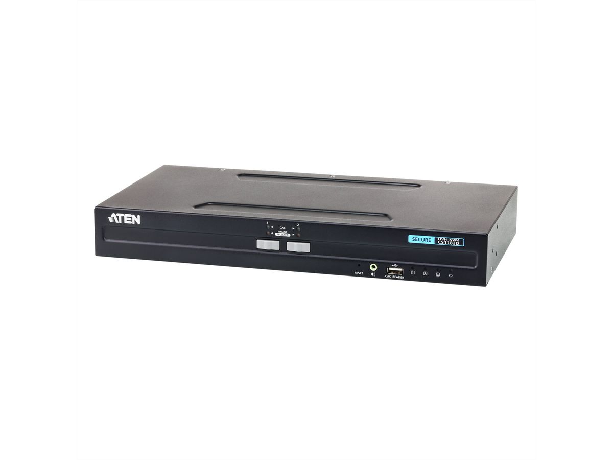 ATEN CS1182D Commutateur KVM sécurisé DVI USB à 2 ports